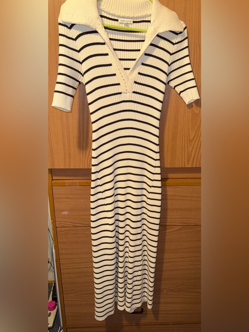 Moon river ribbed dress from Anthropologie
